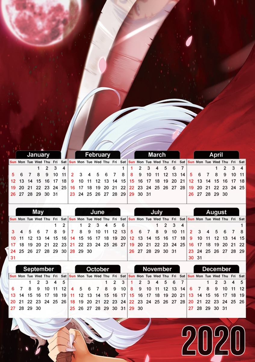  inuyasha para A3 Photo Calendar 30x43cm