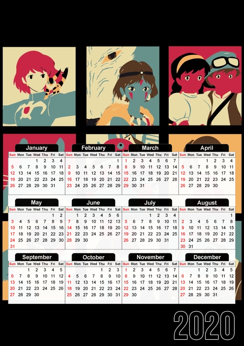  Japan pop para A3 Photo Calendar 30x43cm