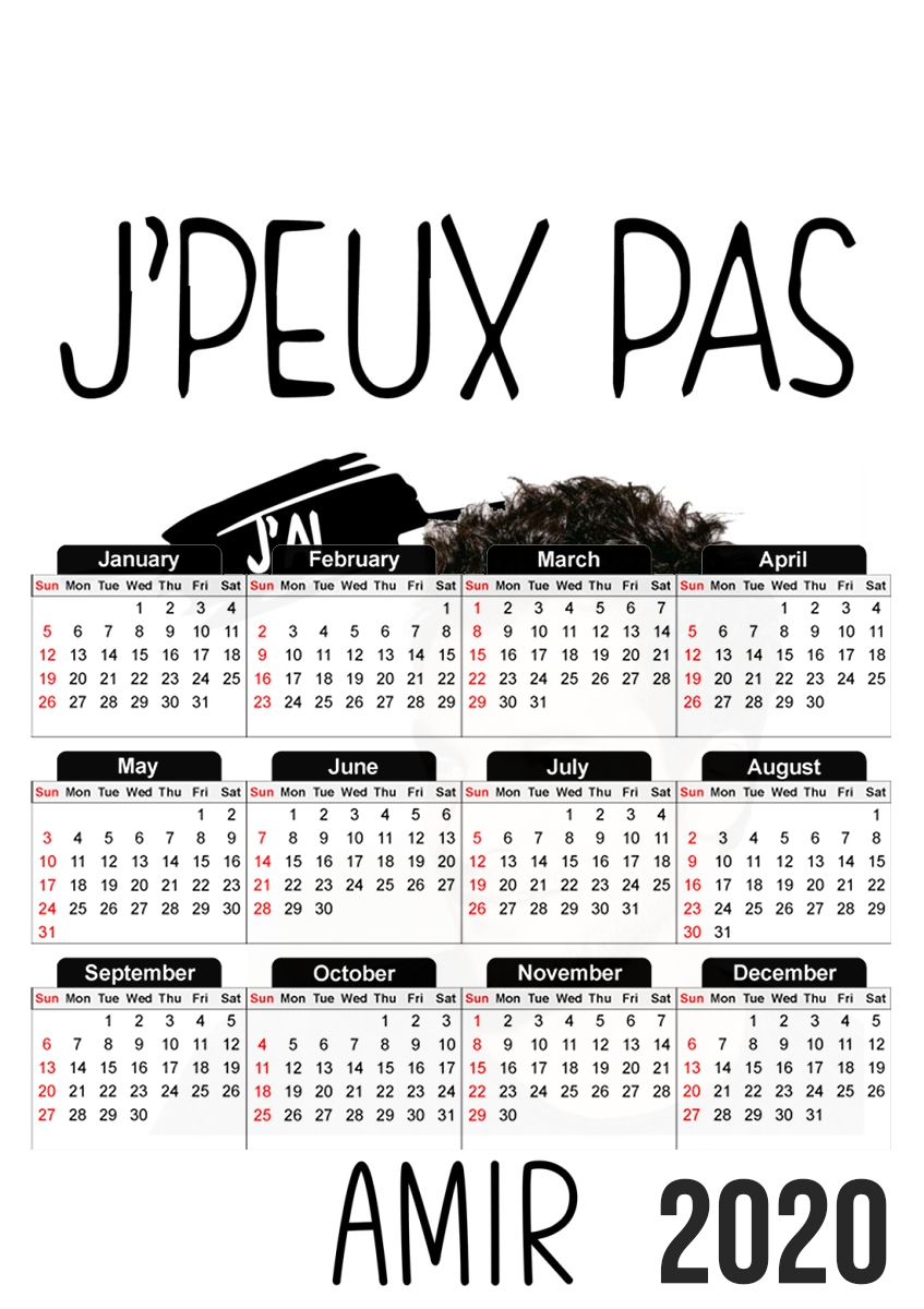  Je peux pas jai Amir para A3 Photo Calendar 30x43cm