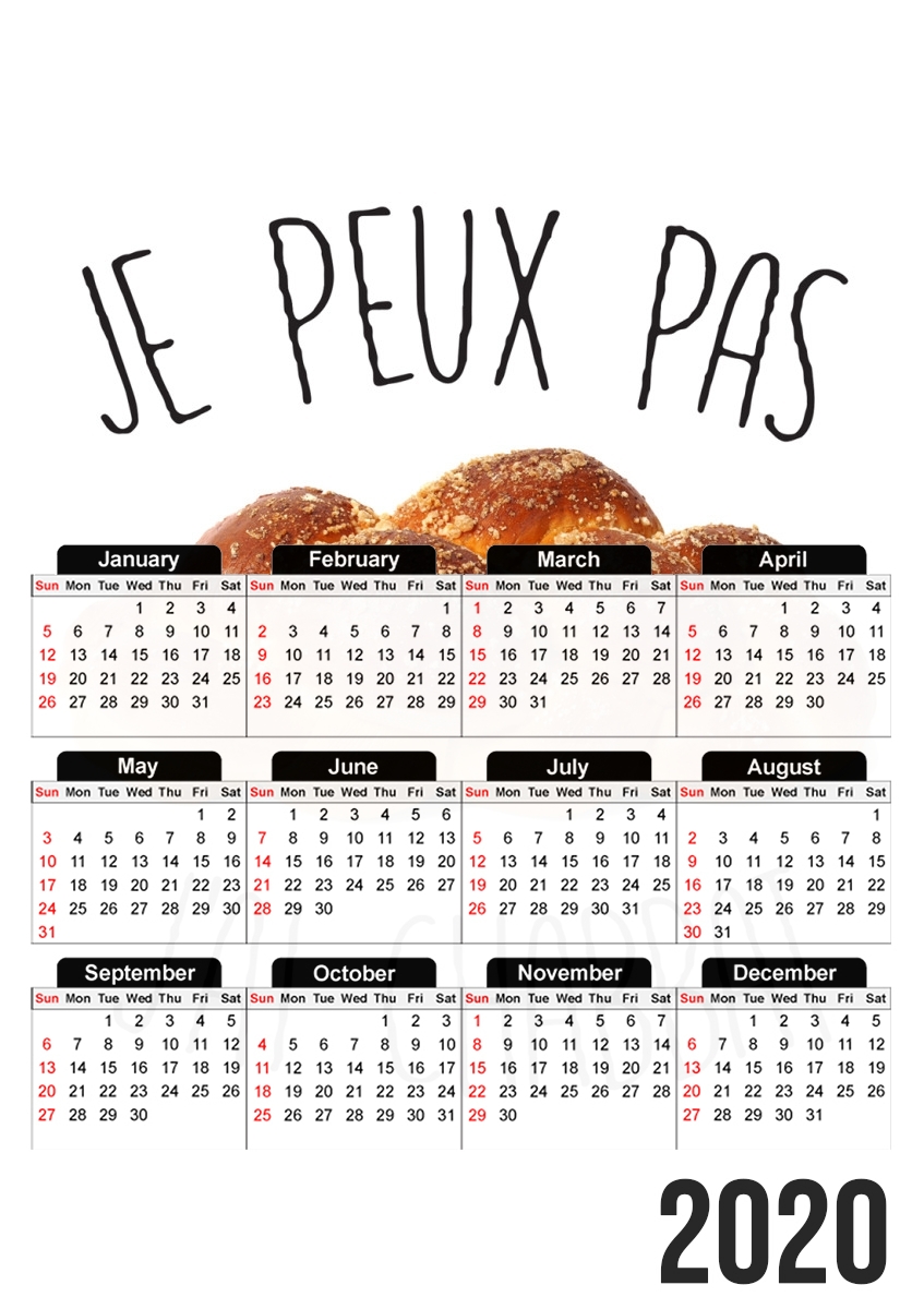  Je peux pas jai chabbat para A3 Photo Calendar 30x43cm