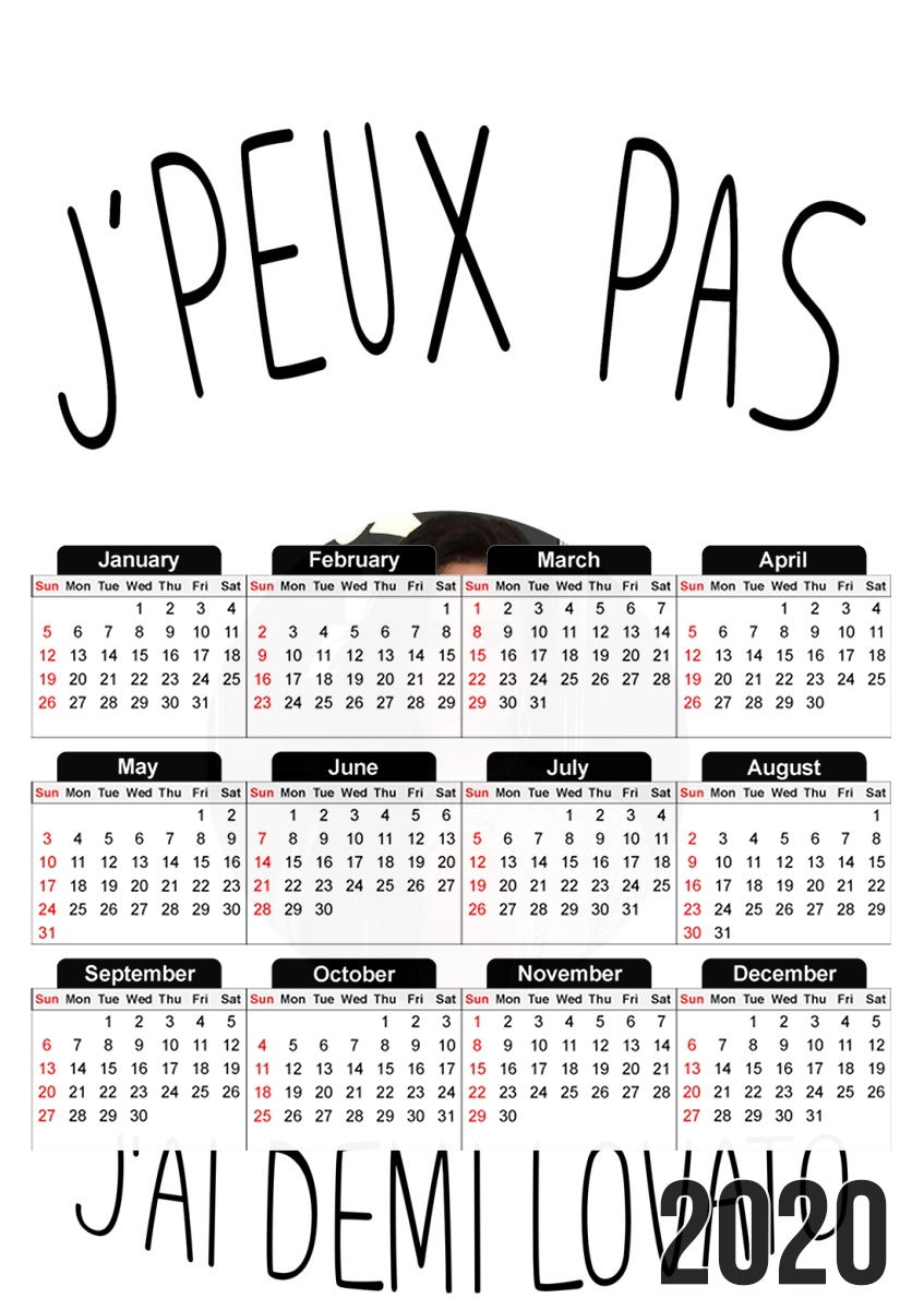  Je peux pas jai Demi Lovato para A3 Photo Calendar 30x43cm