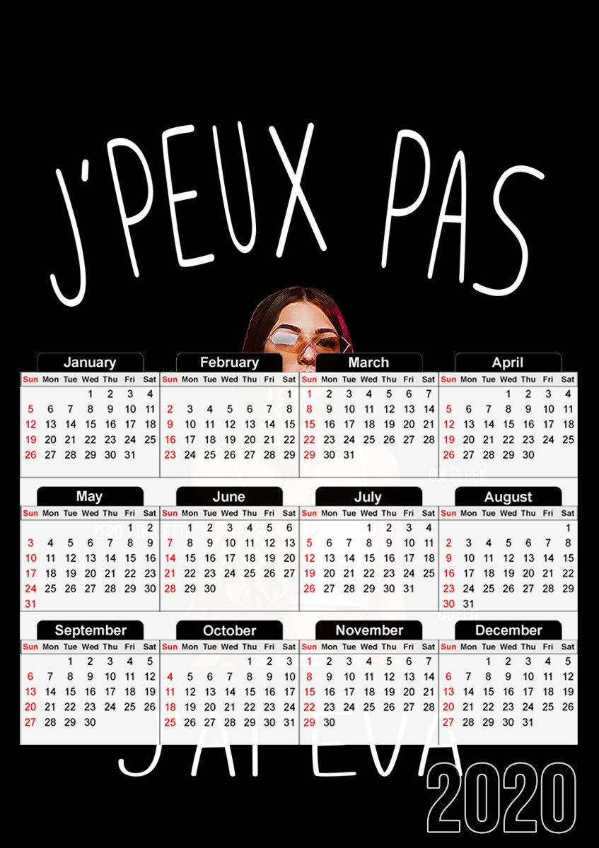  Je peux pas jai Eva Queen para A3 Photo Calendar 30x43cm