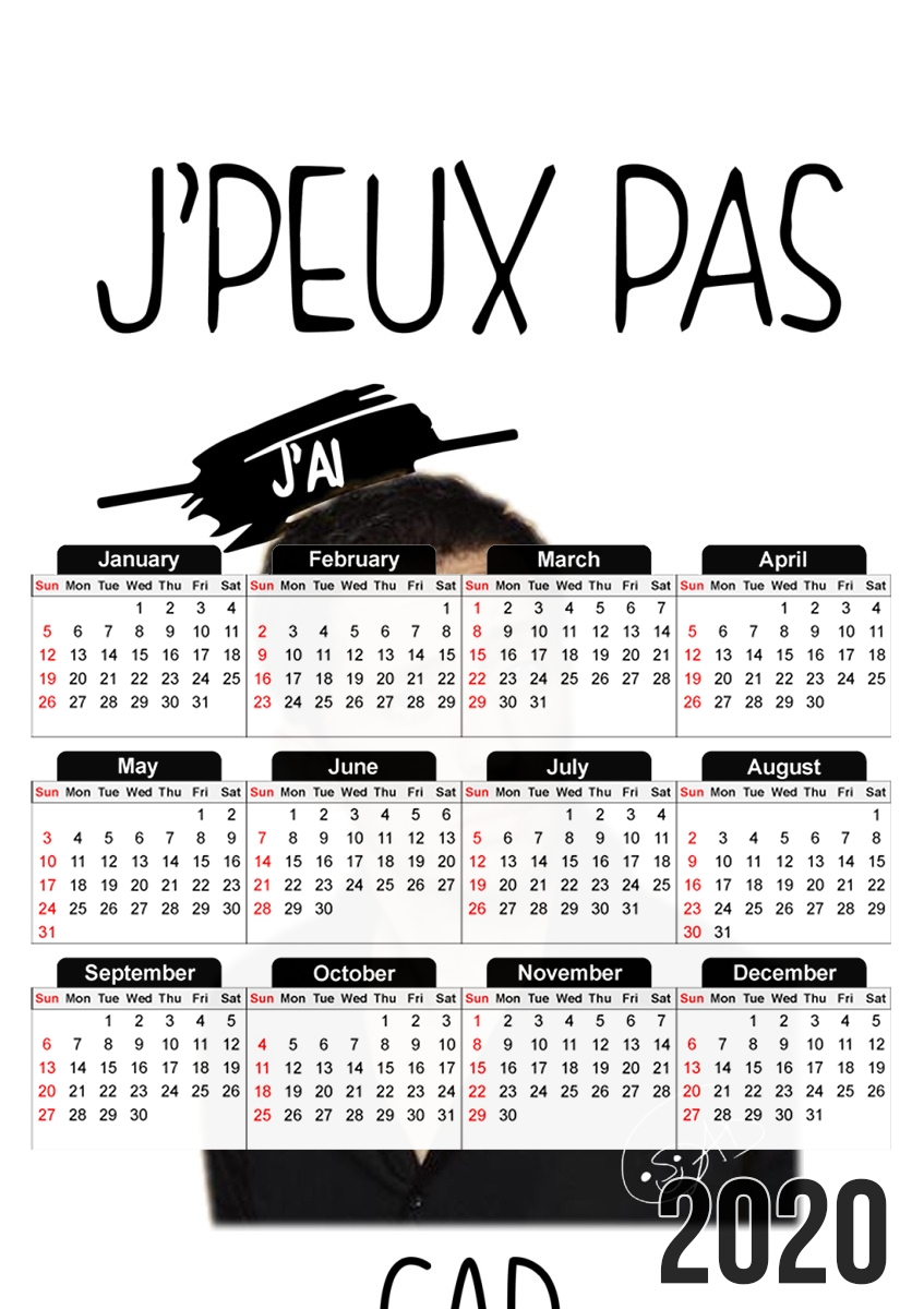  Je peux pas jai GAD E para A3 Photo Calendar 30x43cm