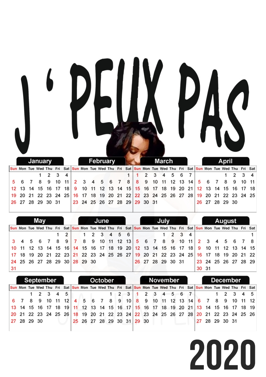  Je peux pas jai Jenifer para A3 Photo Calendar 30x43cm