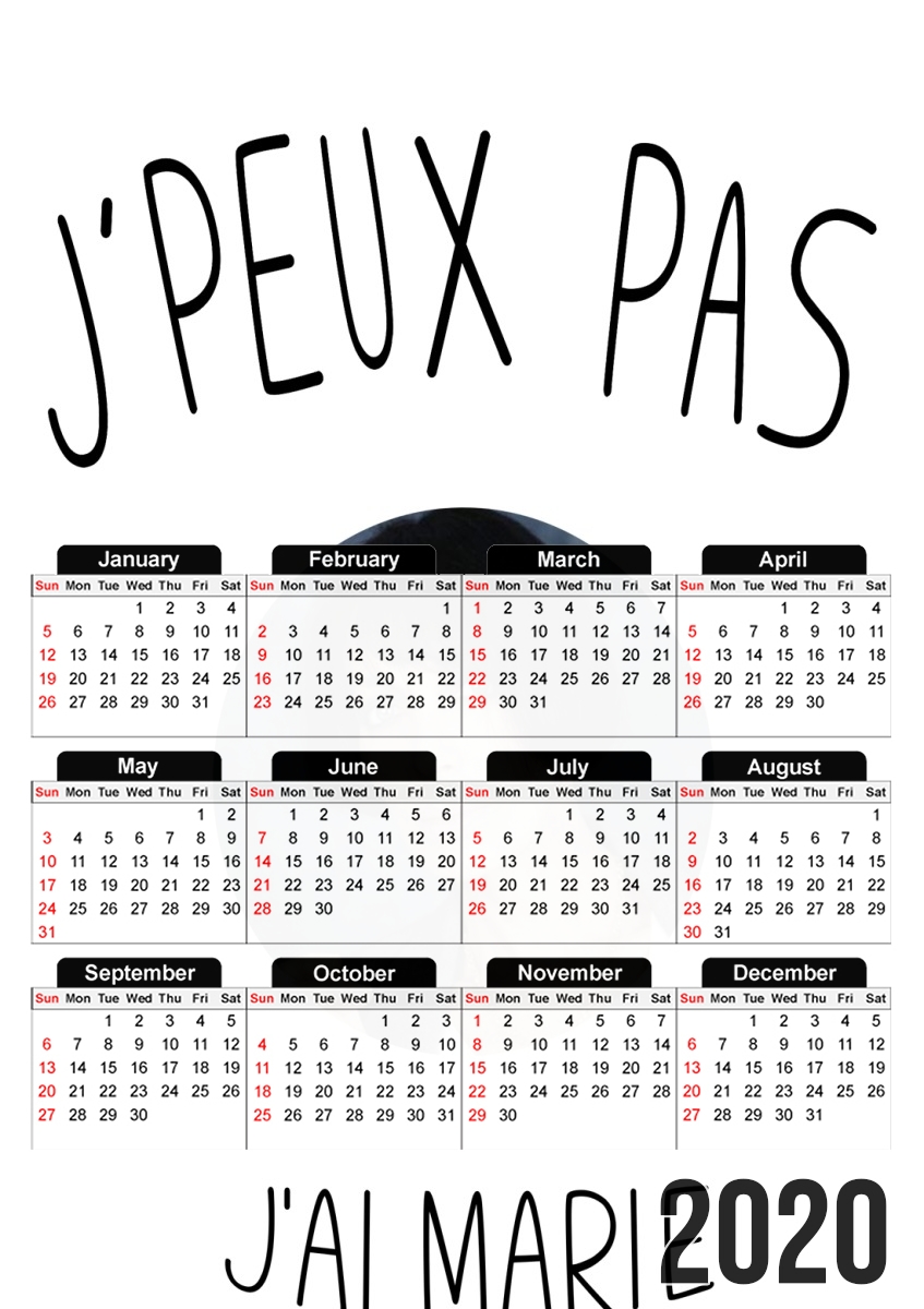  Je peux pas jai Marie Laforet para A3 Photo Calendar 30x43cm