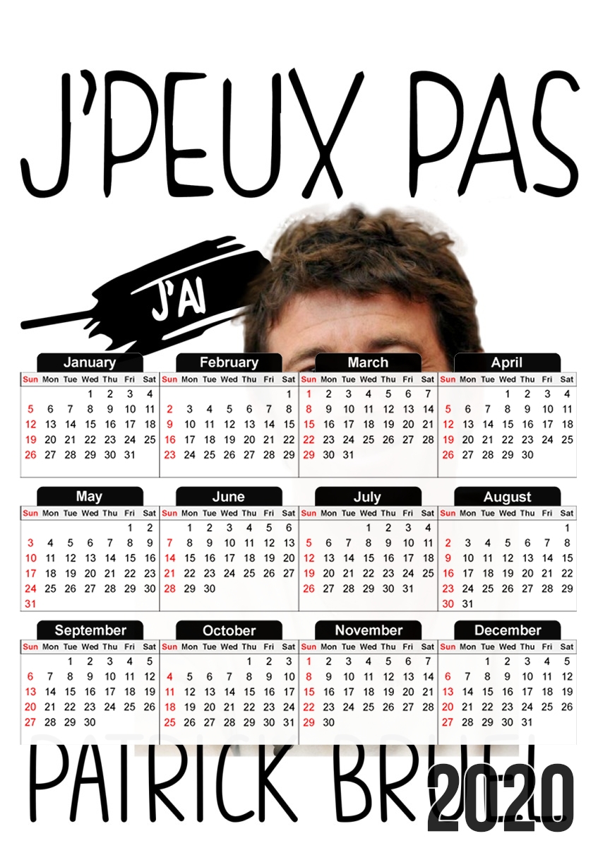  Je peux pas jai Patrick Bruel para A3 Photo Calendar 30x43cm