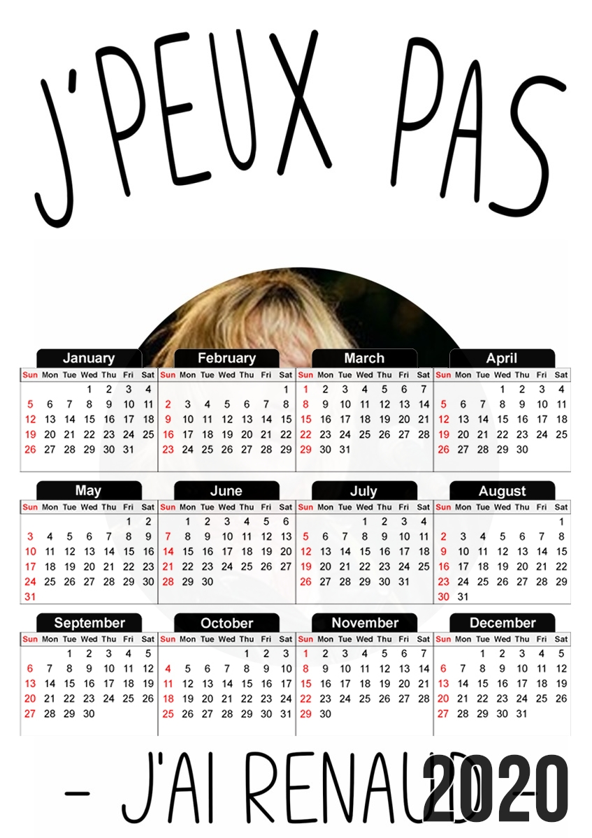  Je peux pas jai renaud para A3 Photo Calendar 30x43cm