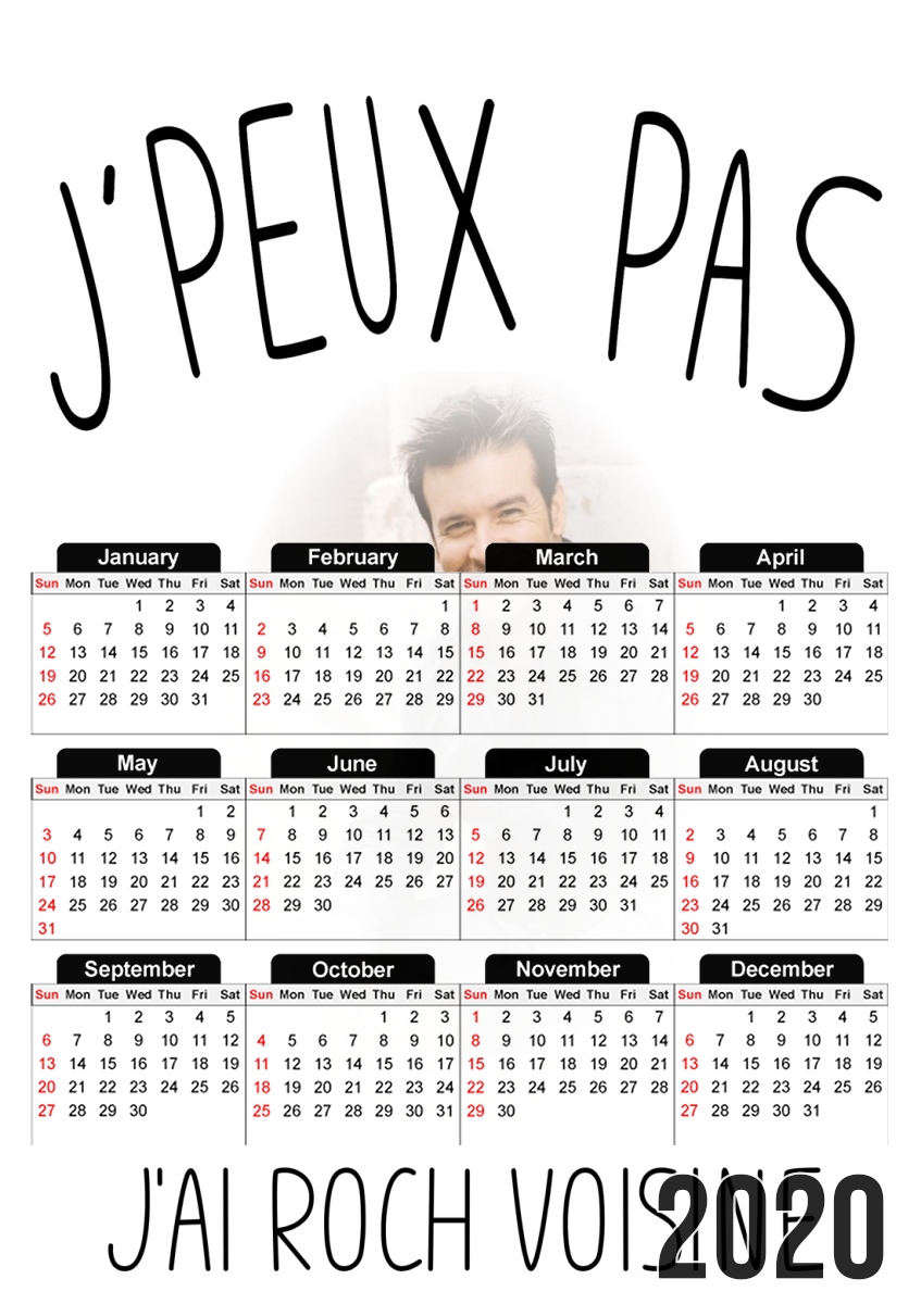  Je peux pas jai Roch Voisine para A3 Photo Calendar 30x43cm