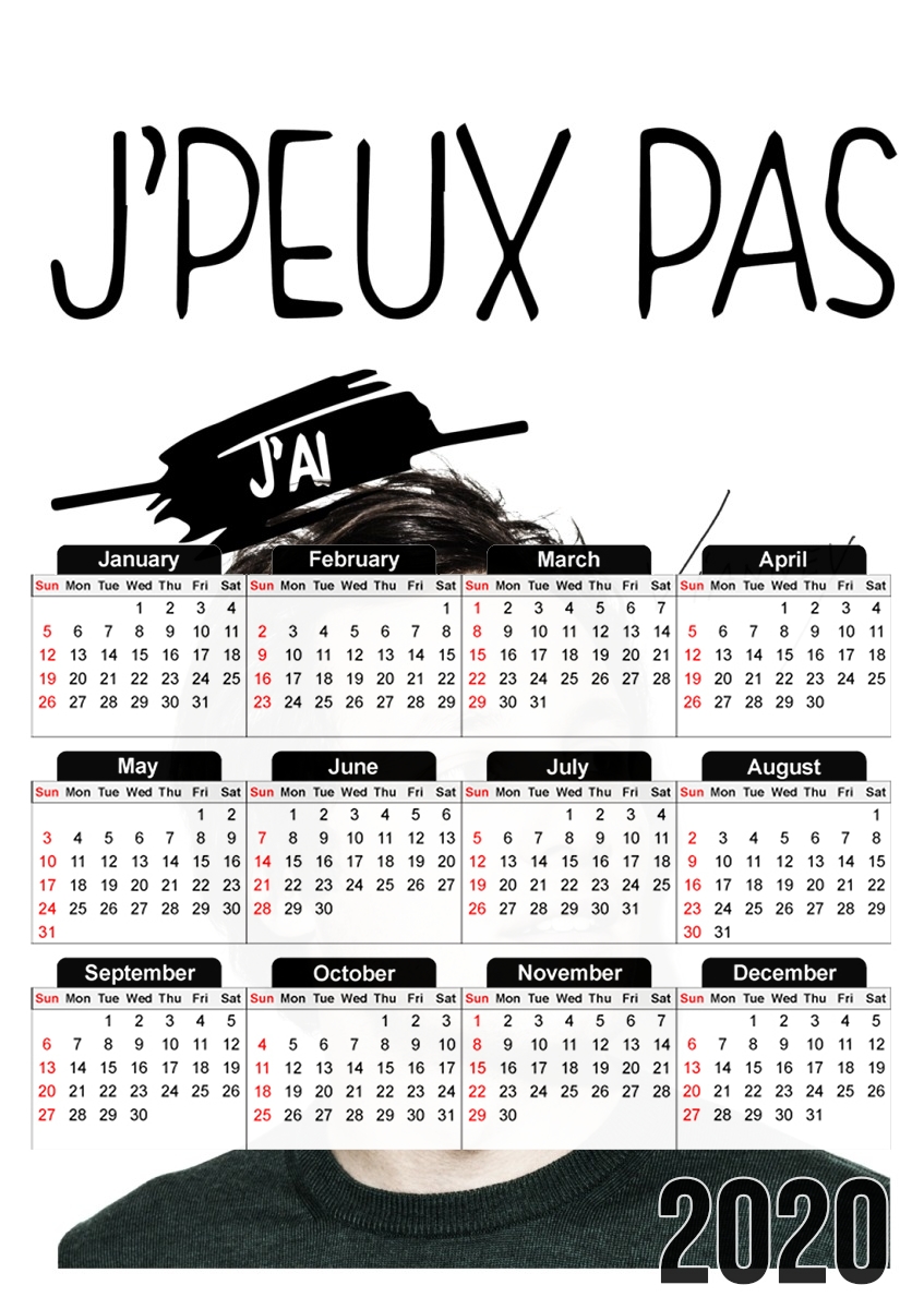  Je peux pas jai vianney para A3 Photo Calendar 30x43cm