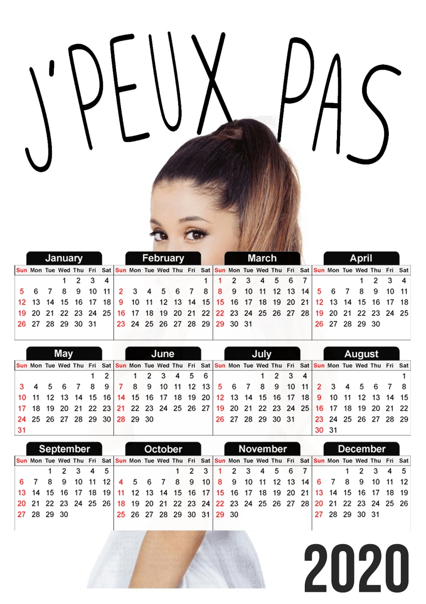  Je peux pas ya ariana para A3 Photo Calendar 30x43cm