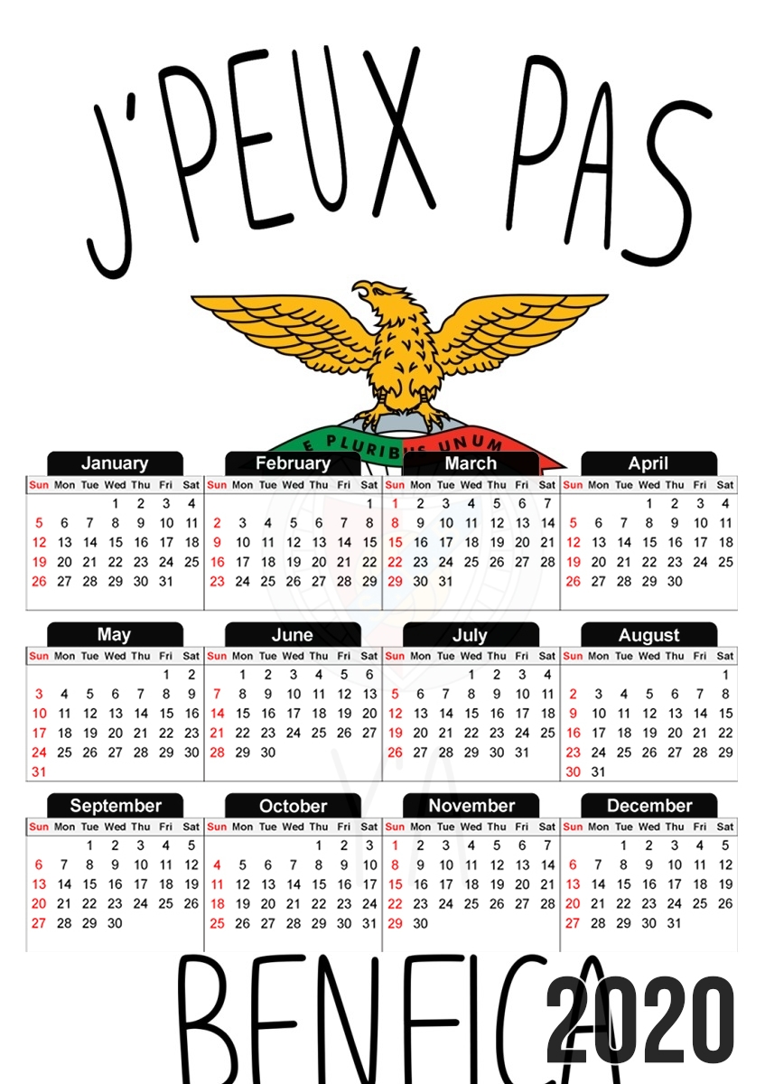  Je peux pas ya benfica para A3 Photo Calendar 30x43cm