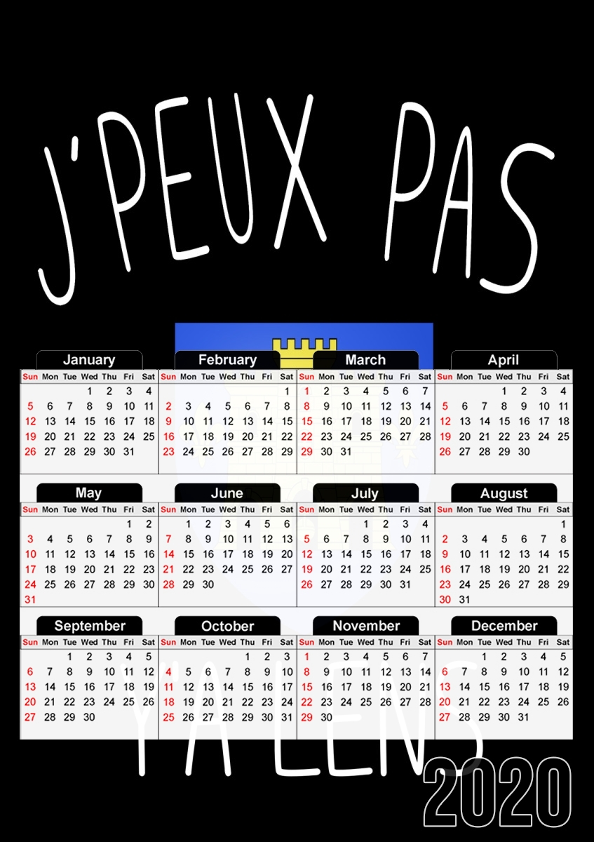  Je peux pas ya lens para A3 Photo Calendar 30x43cm