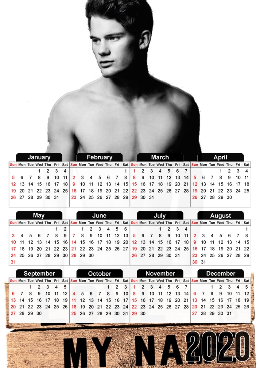  Jeremy Irvine Love is my name para A3 Photo Calendar 30x43cm