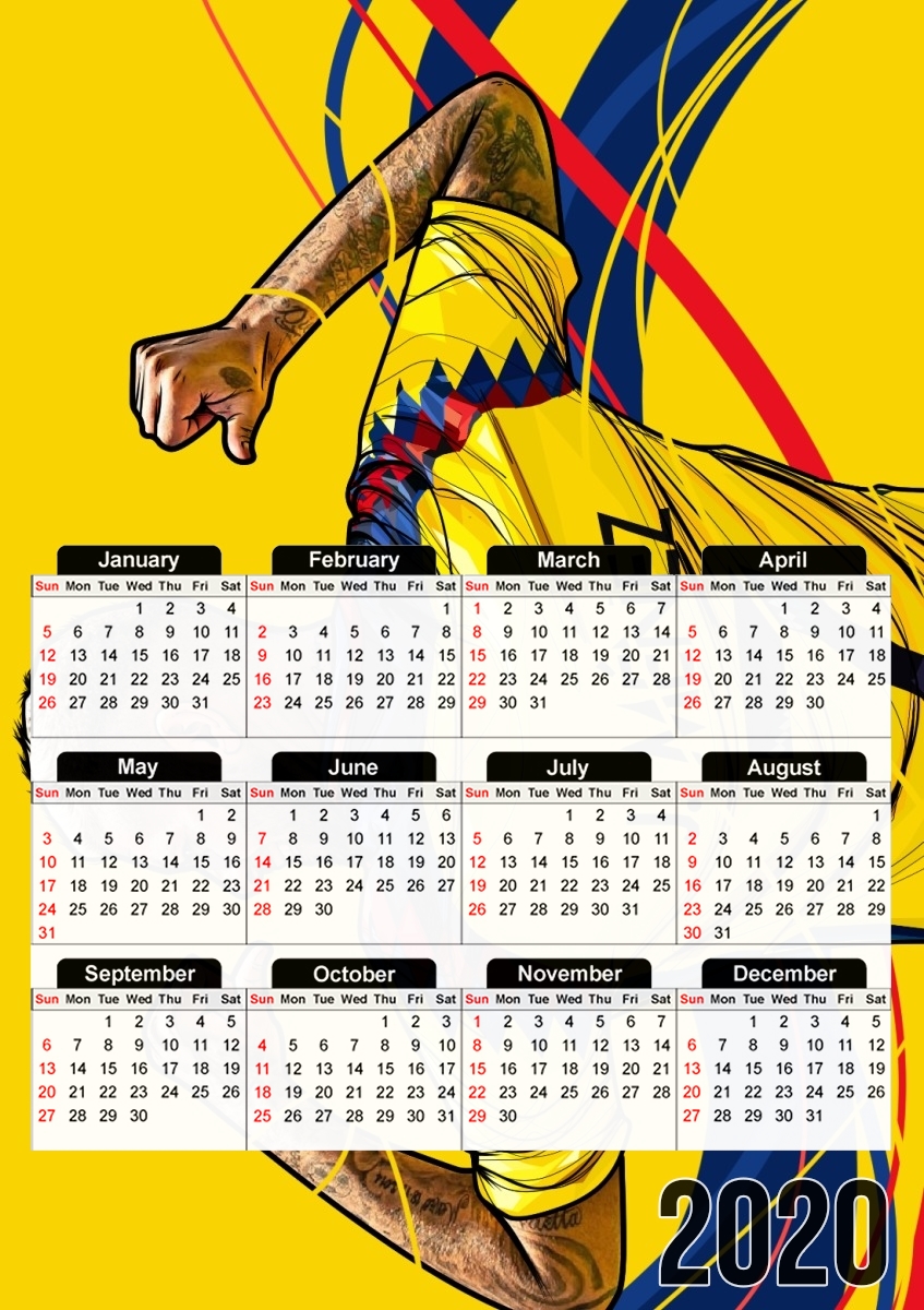  Jeremy Menez America  para A3 Photo Calendar 30x43cm