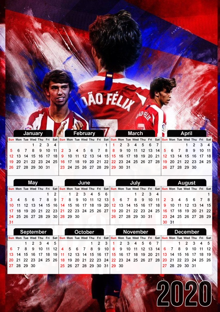  Joao Felix Painting ART para A3 Photo Calendar 30x43cm