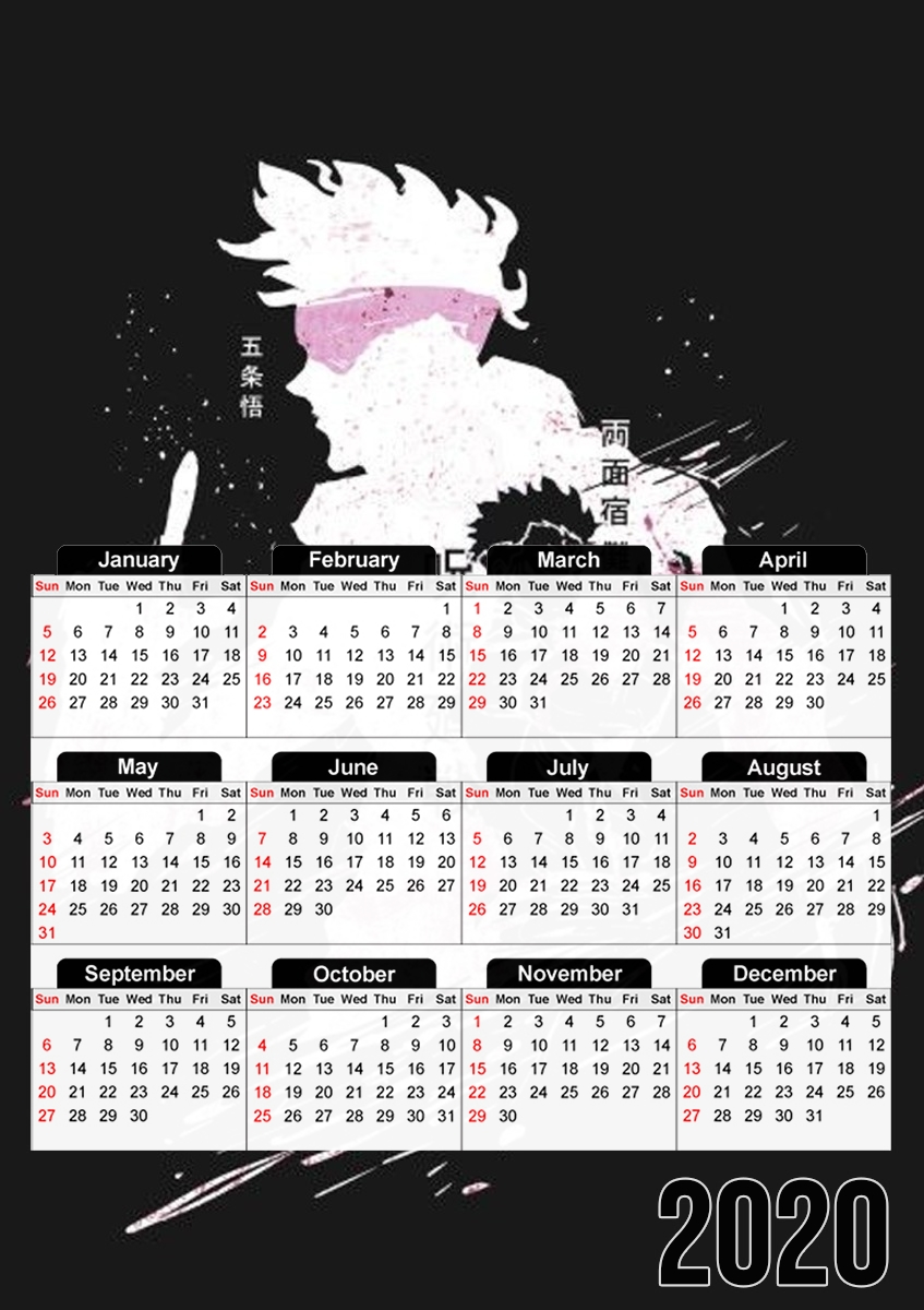  Jujutsu Kaisen Sorcery fight para A3 Photo Calendar 30x43cm