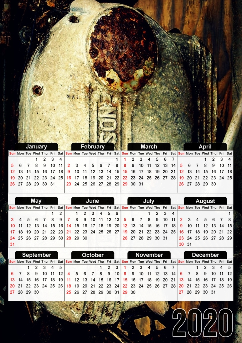  Junkyard Hog para A3 Photo Calendar 30x43cm