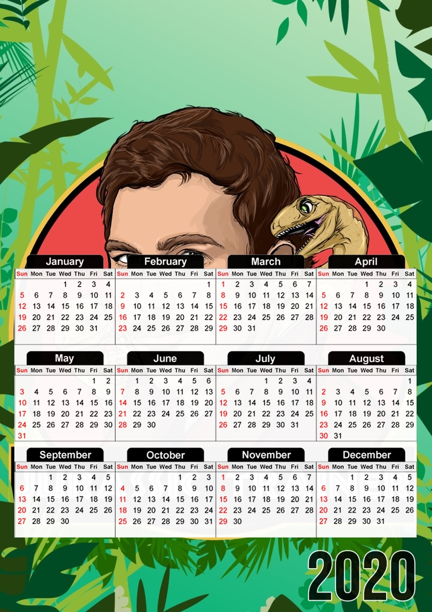  Jurassic Trainer para A3 Photo Calendar 30x43cm