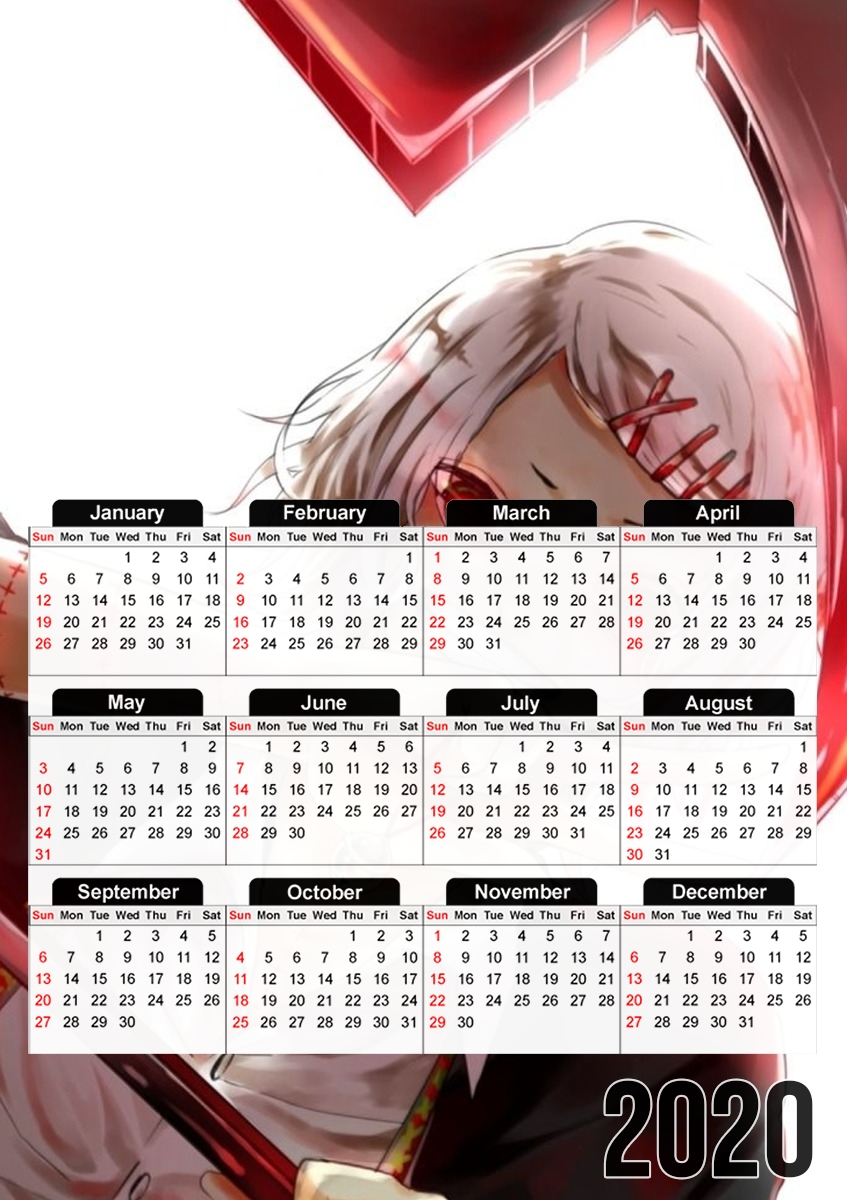  juuzou suzuya para A3 Photo Calendar 30x43cm