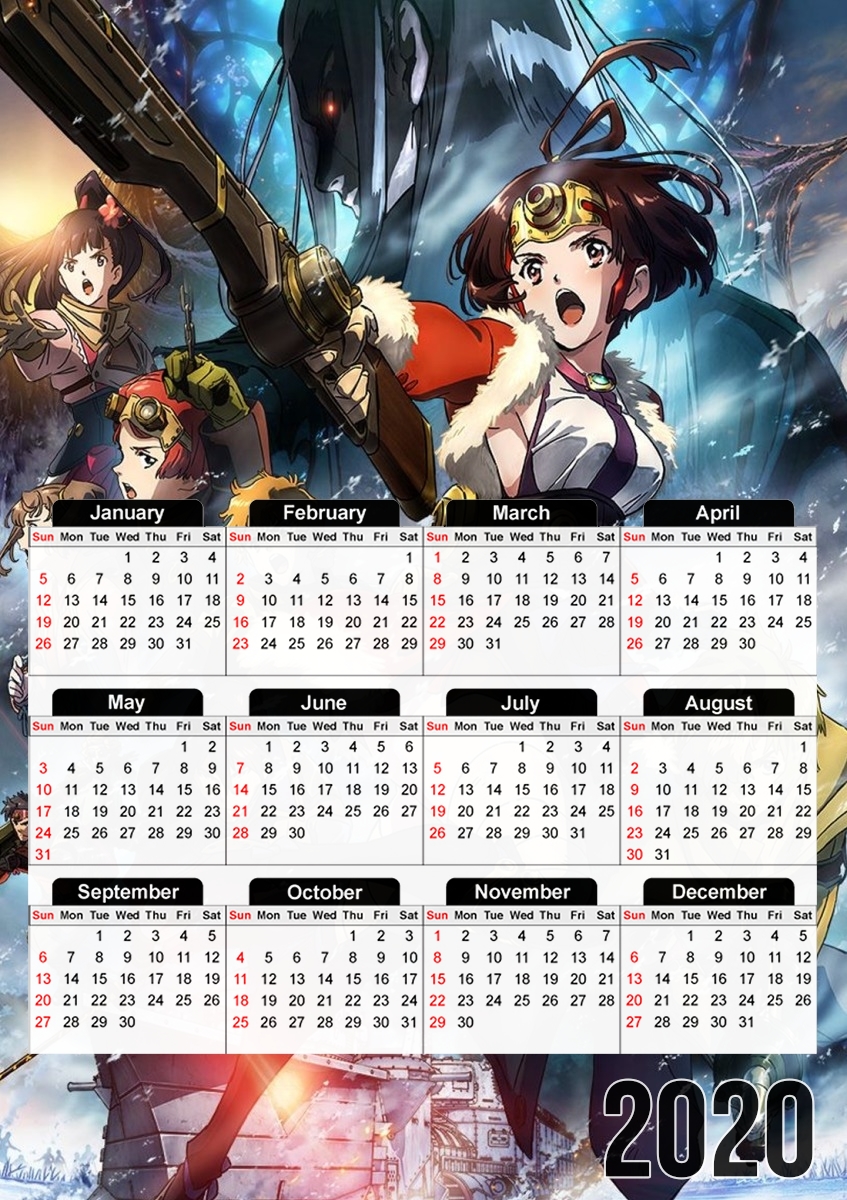  Kabaneri para A3 Photo Calendar 30x43cm