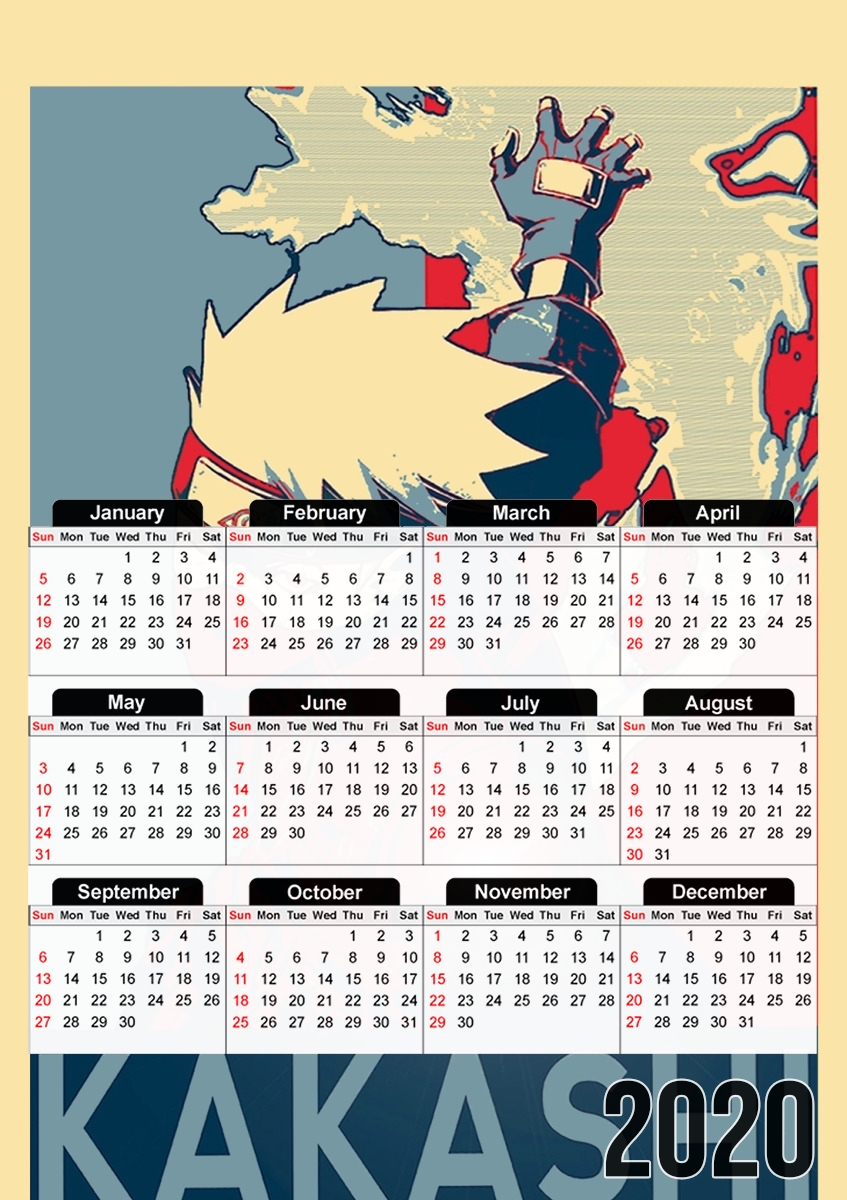  Kakashi Propaganda para A3 Photo Calendar 30x43cm