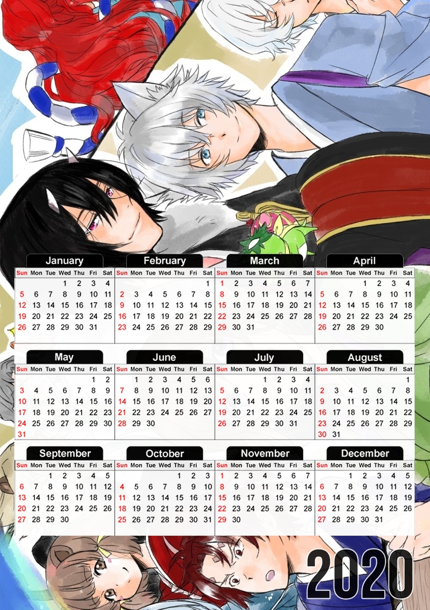  Kakuriyo no yadomeshi para A3 Photo Calendar 30x43cm