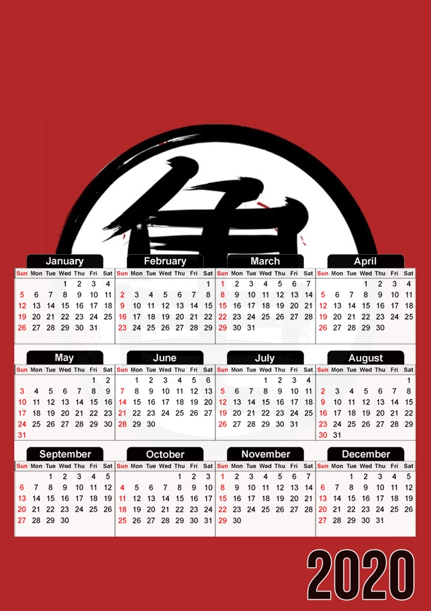  Kameha Kanji para A3 Photo Calendar 30x43cm