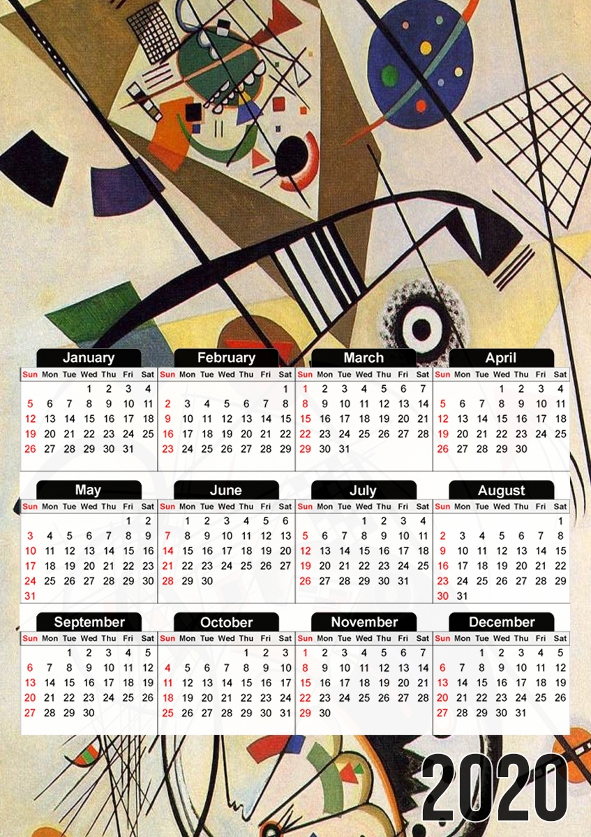  Kandinsky para A3 Photo Calendar 30x43cm