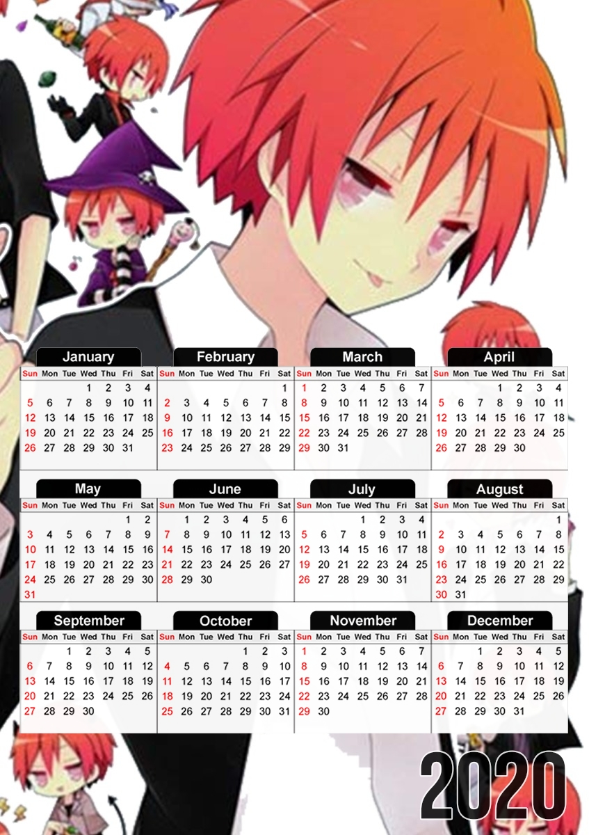  karma akabane para A3 Photo Calendar 30x43cm