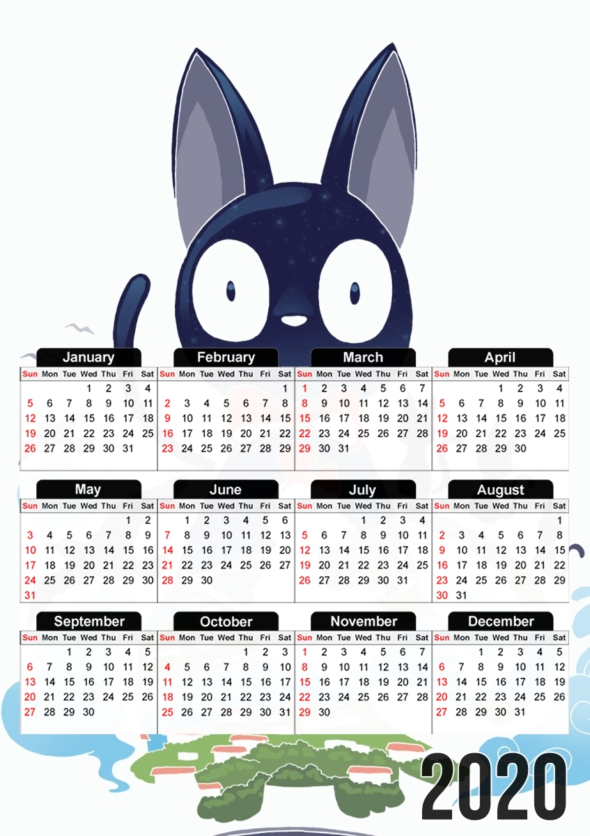  Kiki Delivery Service para A3 Photo Calendar 30x43cm