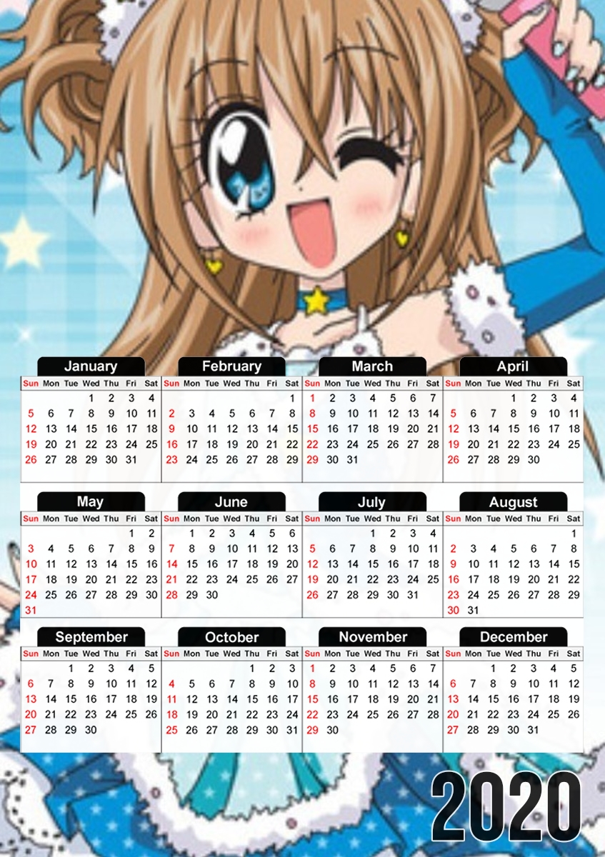  Kilari Music Pop Star para A3 Photo Calendar 30x43cm