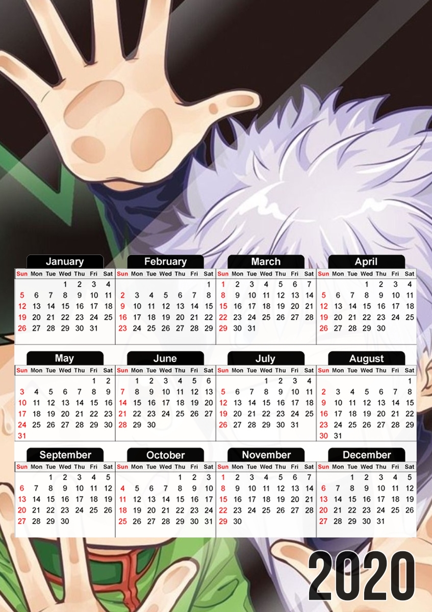  Killula And Gon LockScreen para A3 Photo Calendar 30x43cm