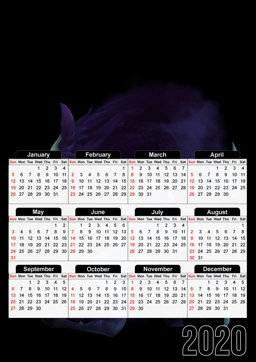  Kindred Lol para A3 Photo Calendar 30x43cm