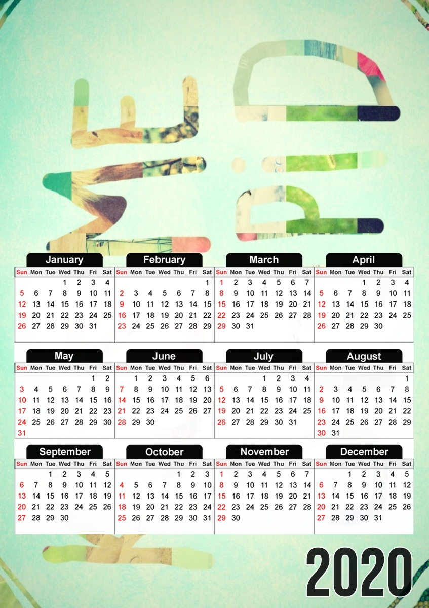  Kiss Me Stupid para A3 Photo Calendar 30x43cm