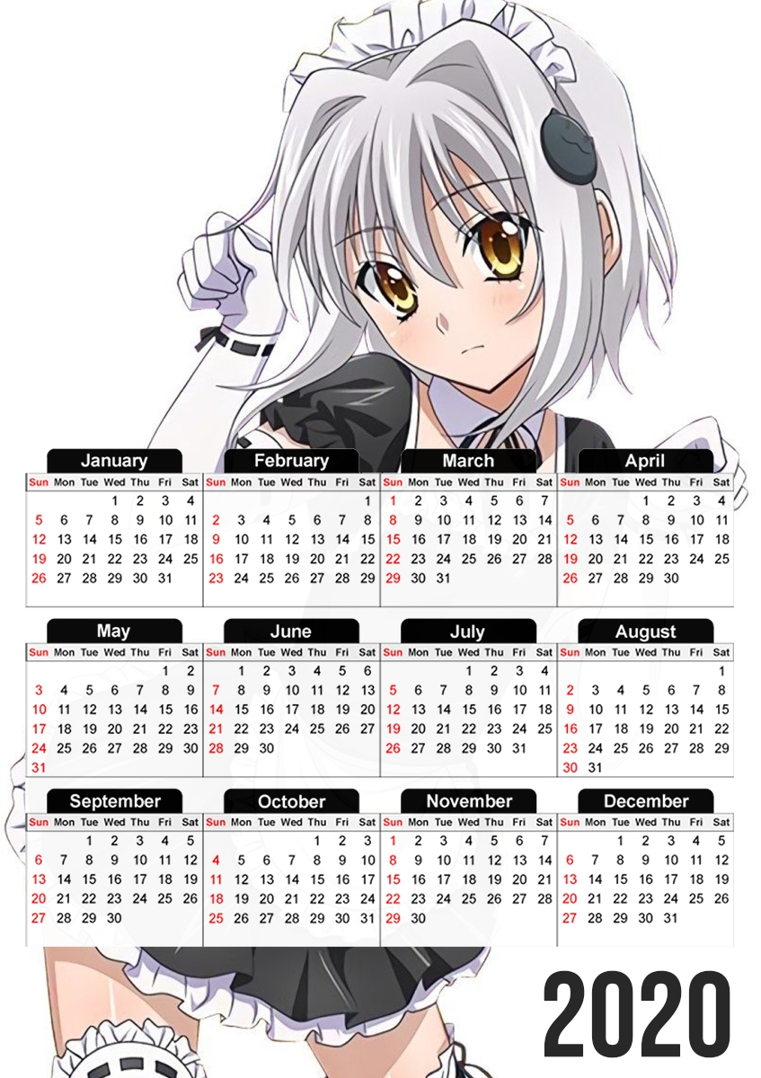  Koneko DXD para A3 Photo Calendar 30x43cm