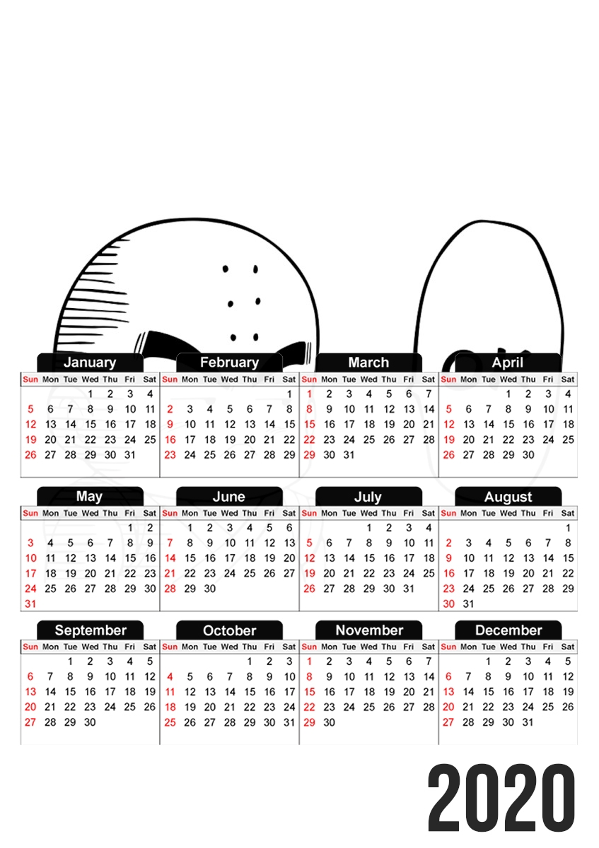  Krilin Ok para A3 Photo Calendar 30x43cm