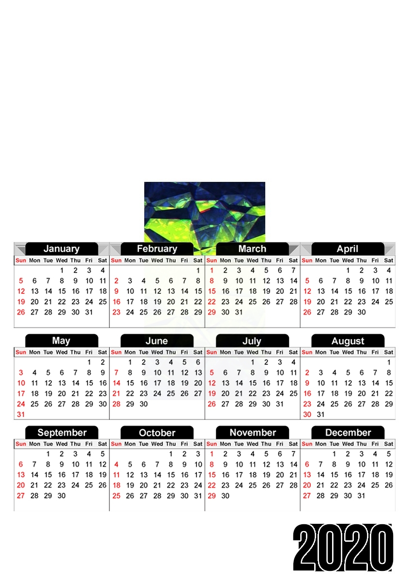  Kryptonium para A3 Photo Calendar 30x43cm