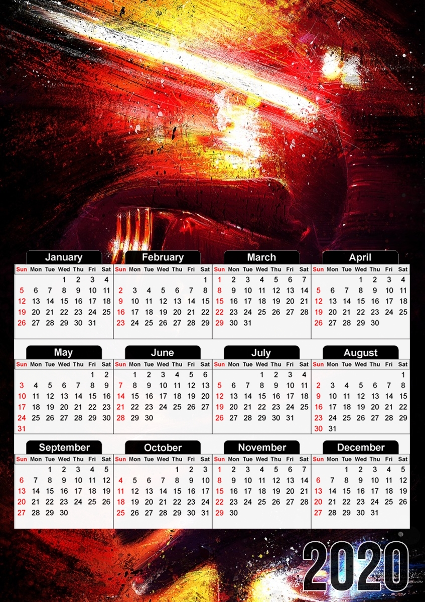  Kylo-ren para A3 Photo Calendar 30x43cm