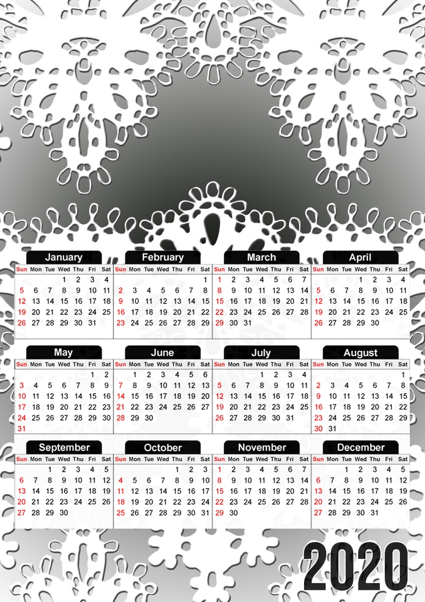  lace me harder para A3 Photo Calendar 30x43cm