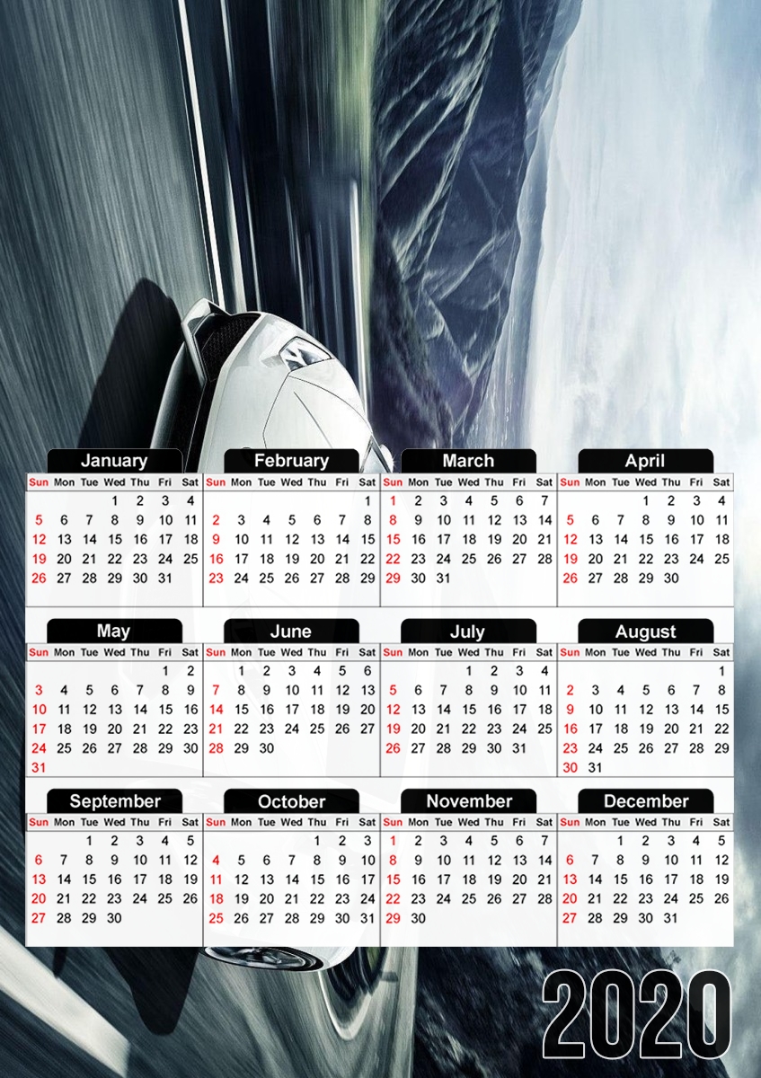  Lamborghini Huracan para A3 Photo Calendar 30x43cm