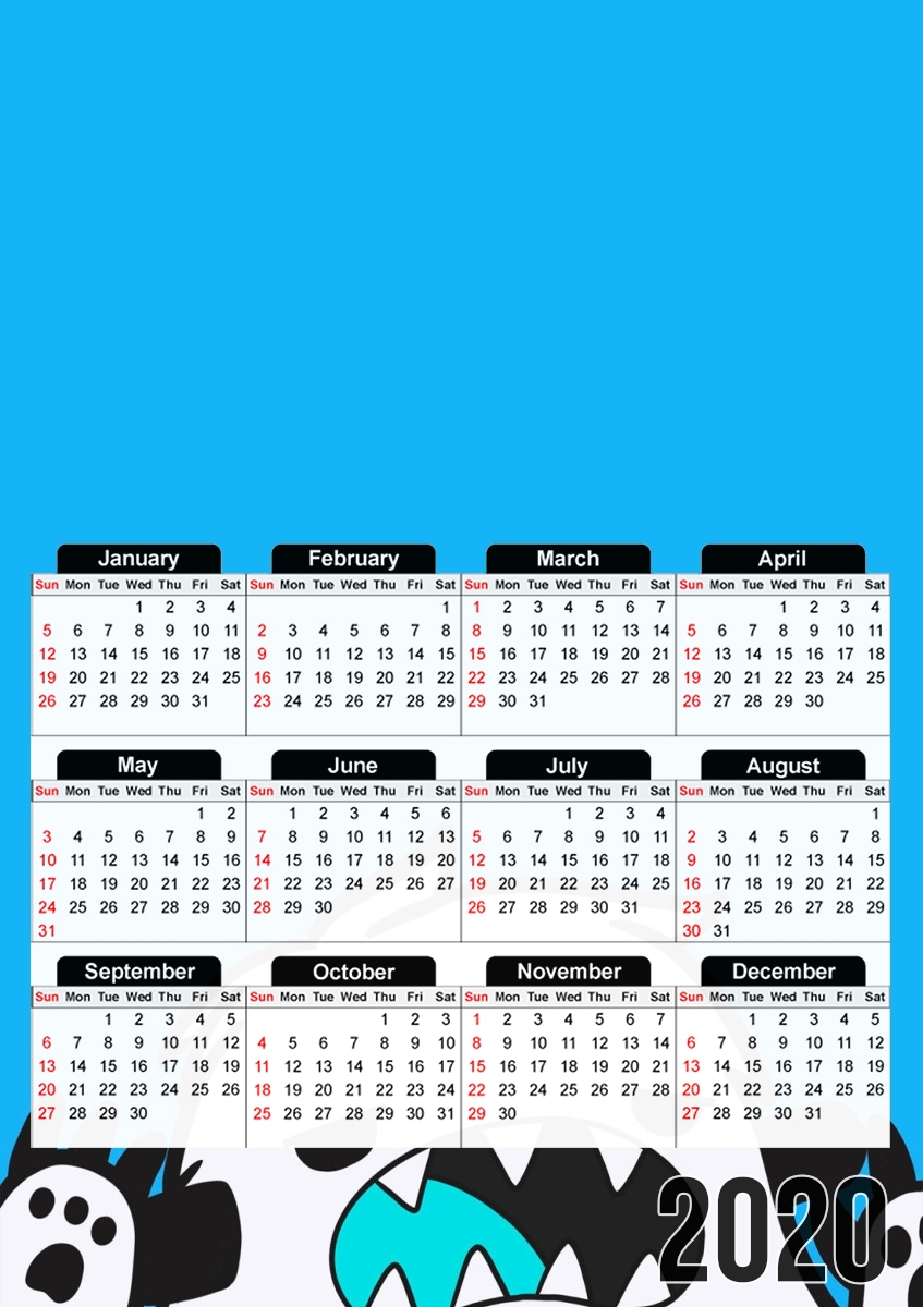  Langa Skateboard Lockscreen para A3 Photo Calendar 30x43cm