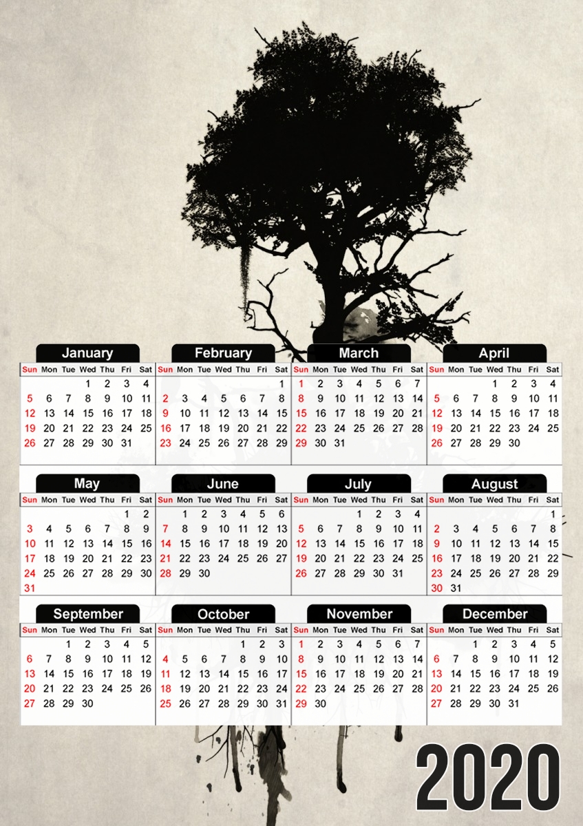  The Hanging Tree para A3 Photo Calendar 30x43cm