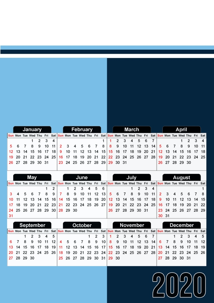  Le Havre Maillot Football para A3 Photo Calendar 30x43cm