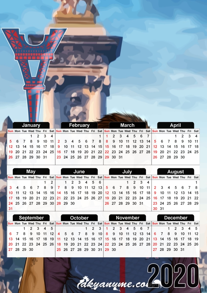  Le nouveau titi Parisien Ney Jr Paris para A3 Photo Calendar 30x43cm