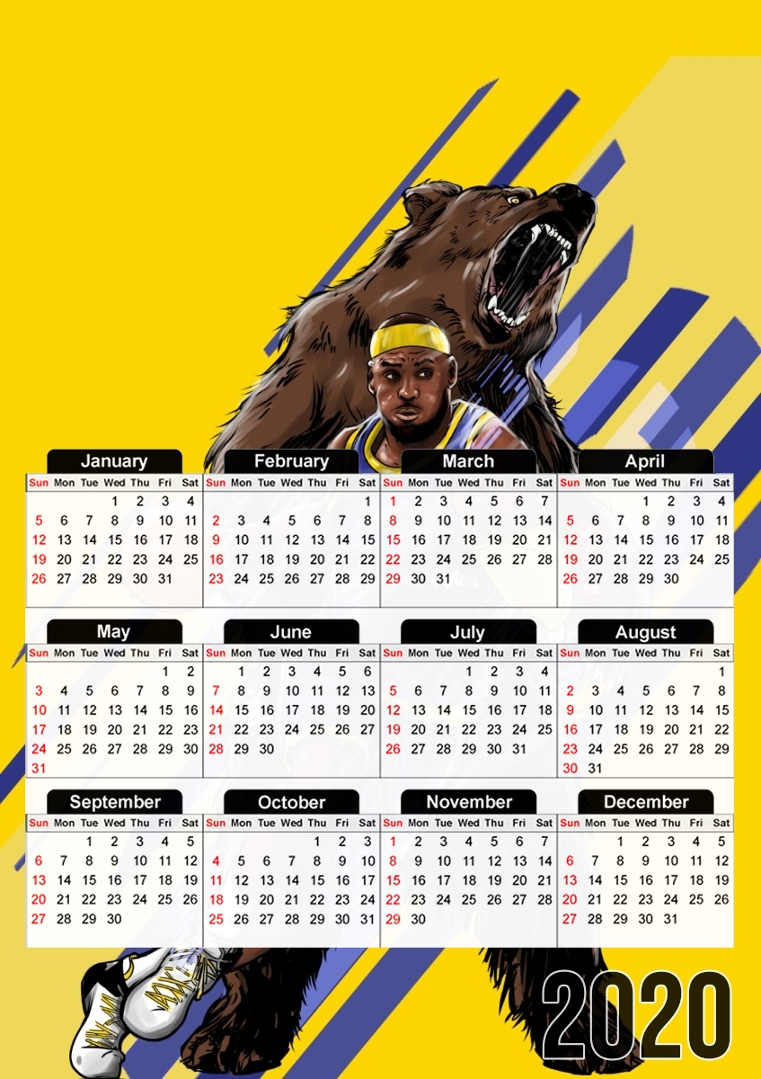  LeBron Unstoppable  para A3 Photo Calendar 30x43cm