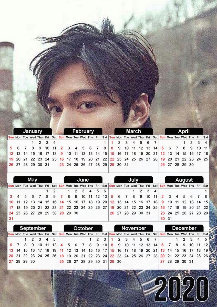  Lee Min Ho para A3 Photo Calendar 30x43cm