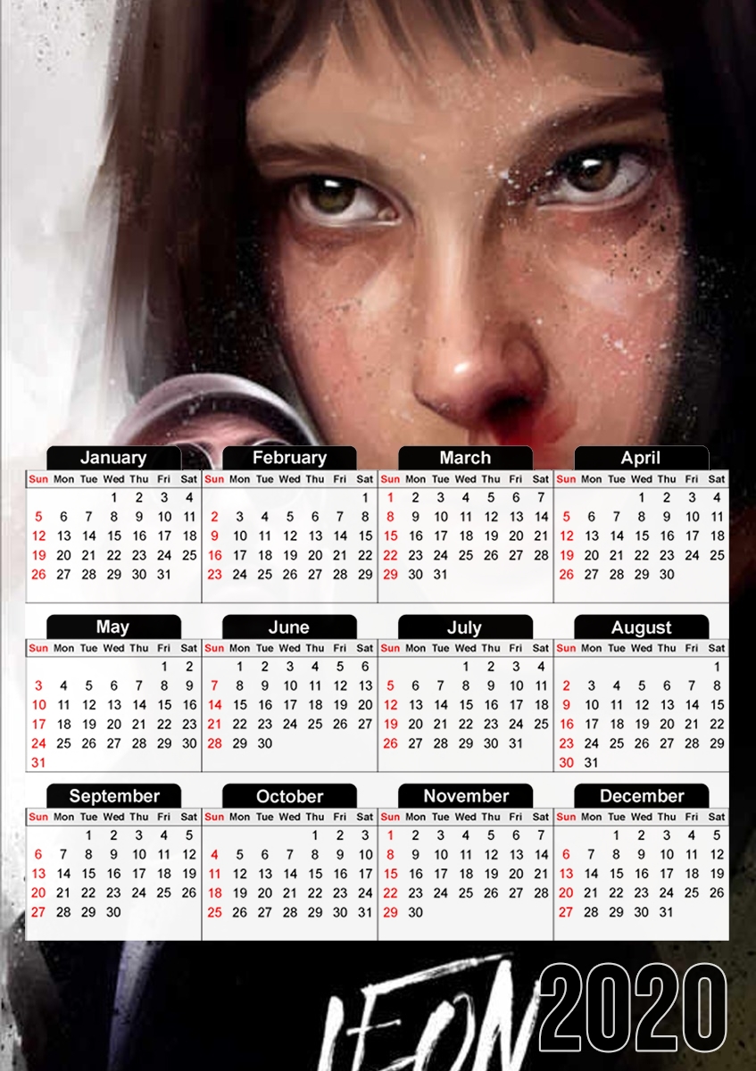  Leon The Professionnal para A3 Photo Calendar 30x43cm