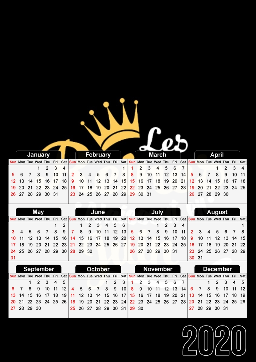  Les reines naissent en Juin Cadeau Anniversaire para A3 Photo Calendar 30x43cm