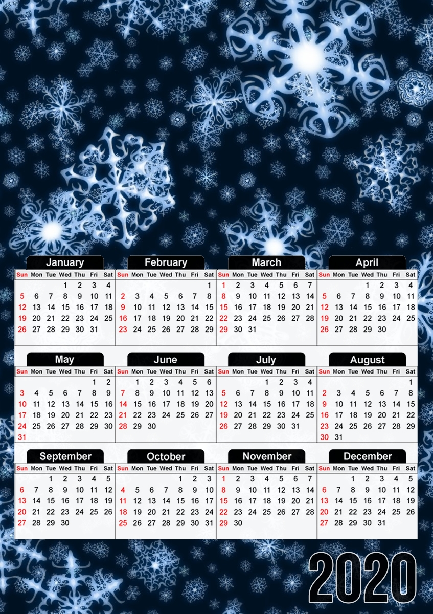  Let It Snow para A3 Photo Calendar 30x43cm