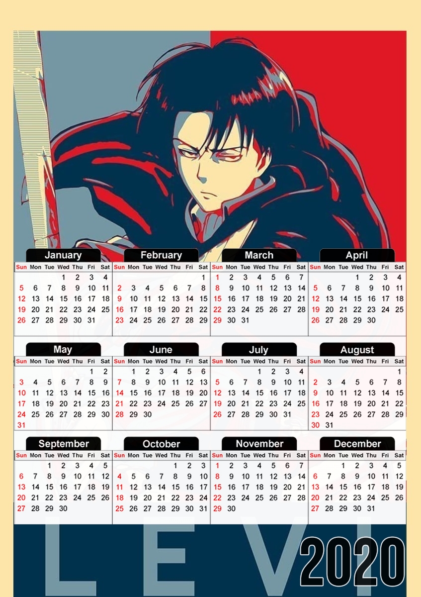  Levi Propaganda para A3 Photo Calendar 30x43cm